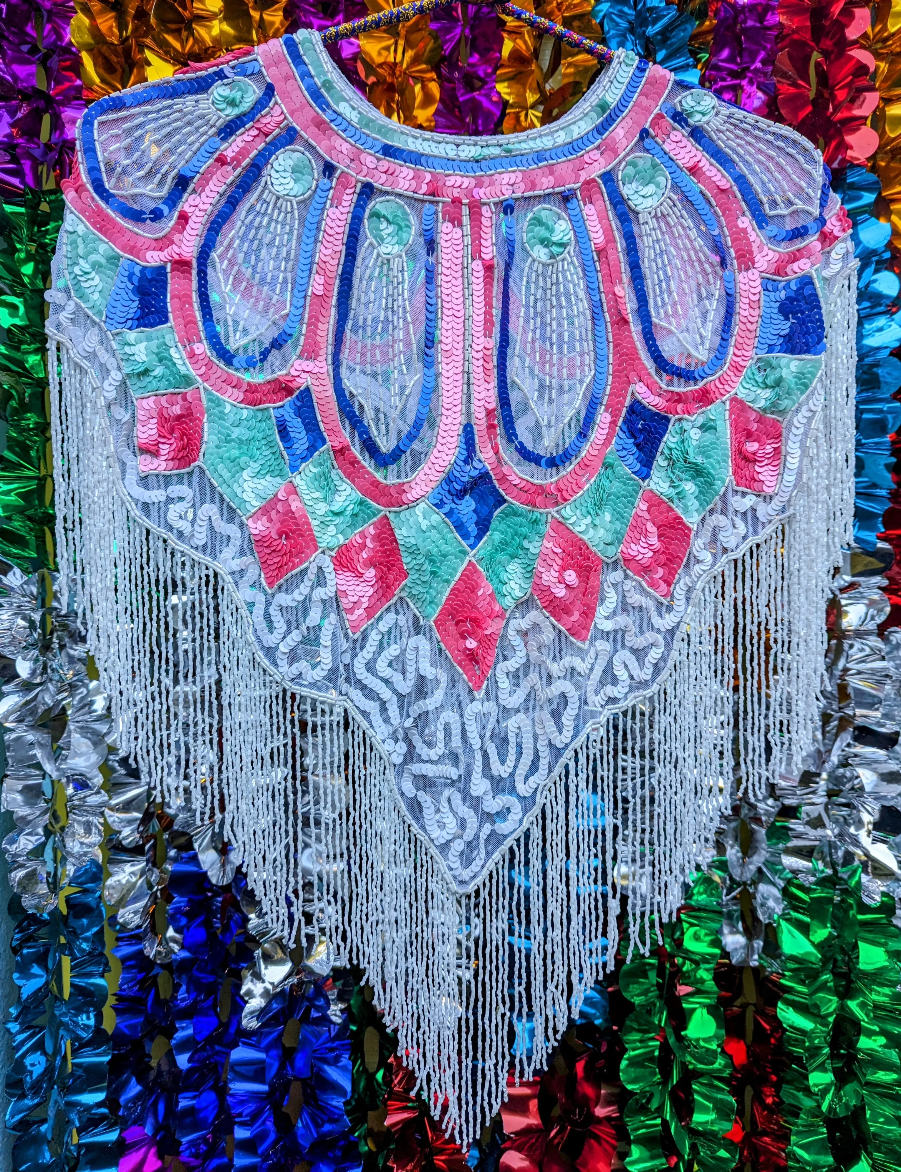 Disco dolly sequin cape