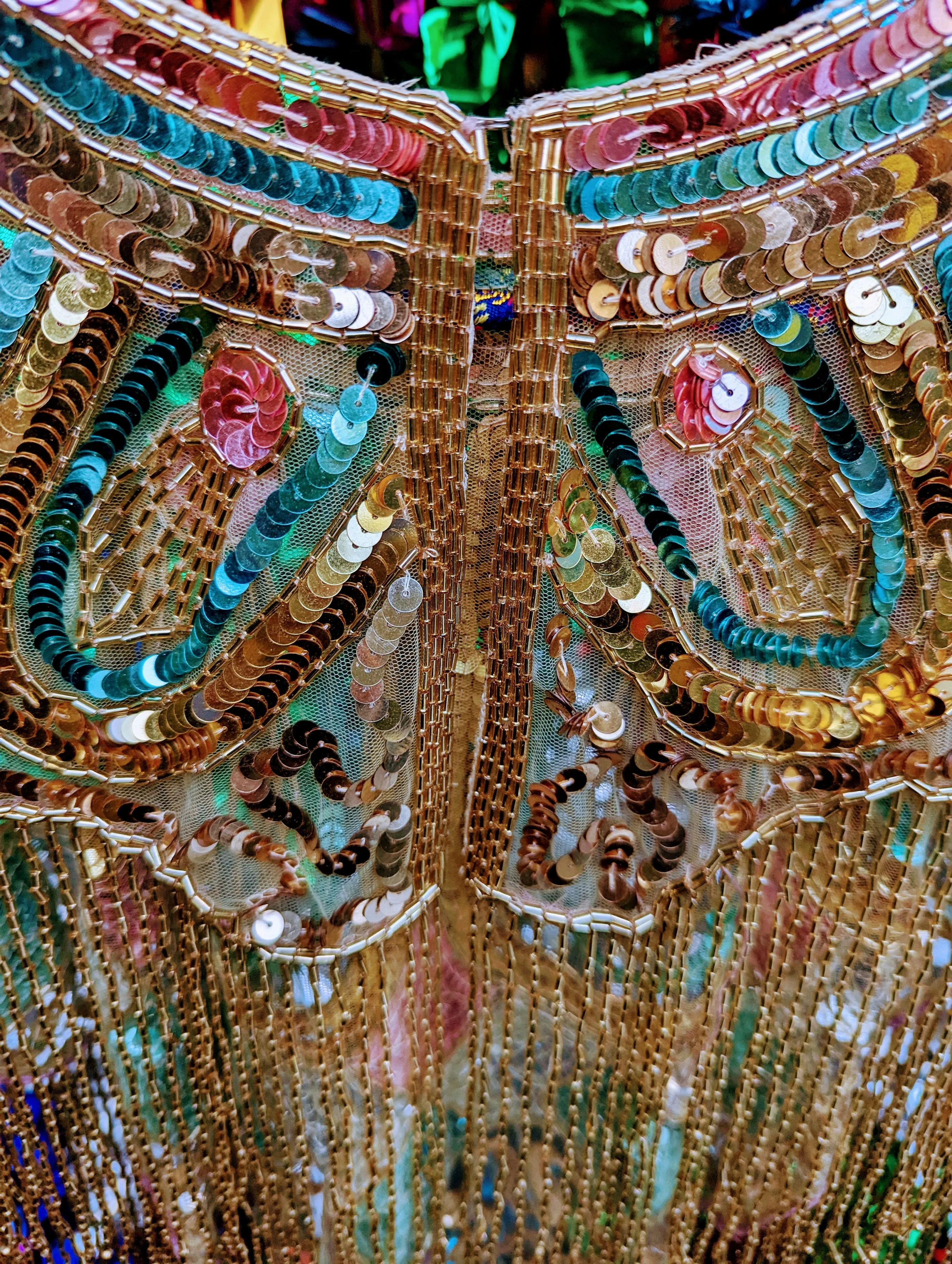 Disco dolly sequin cape