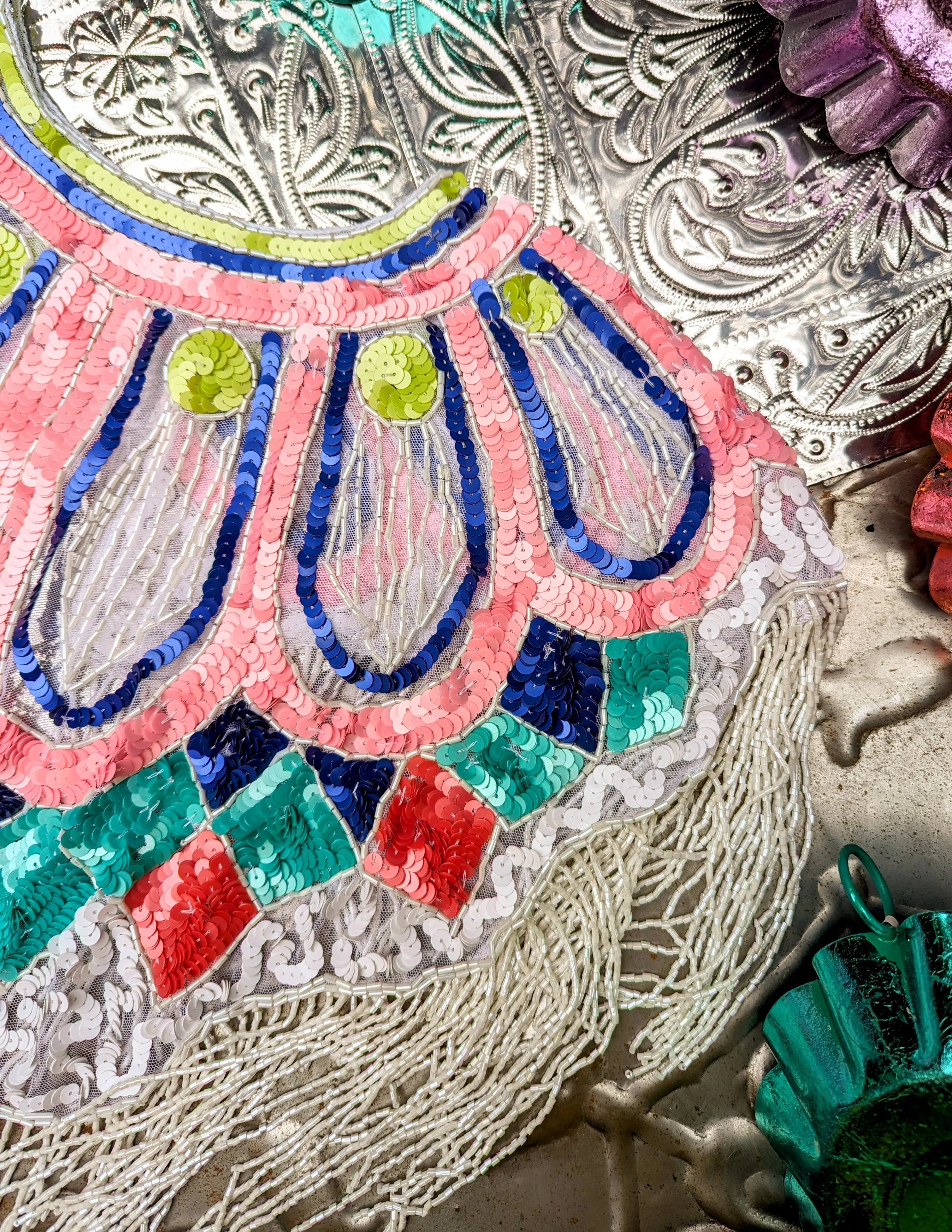 Disco dolly sequin cape
