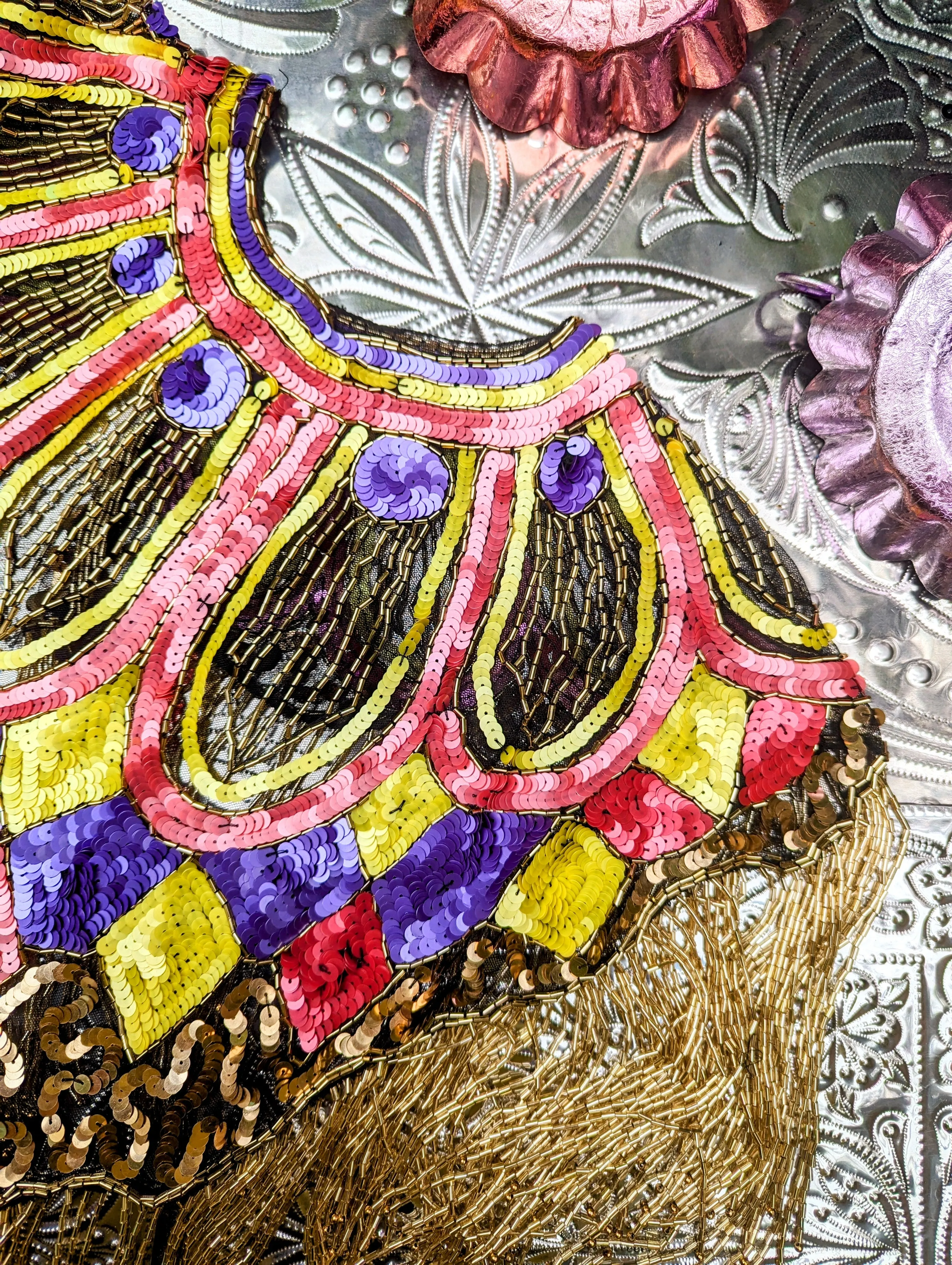 Disco dolly sequin cape