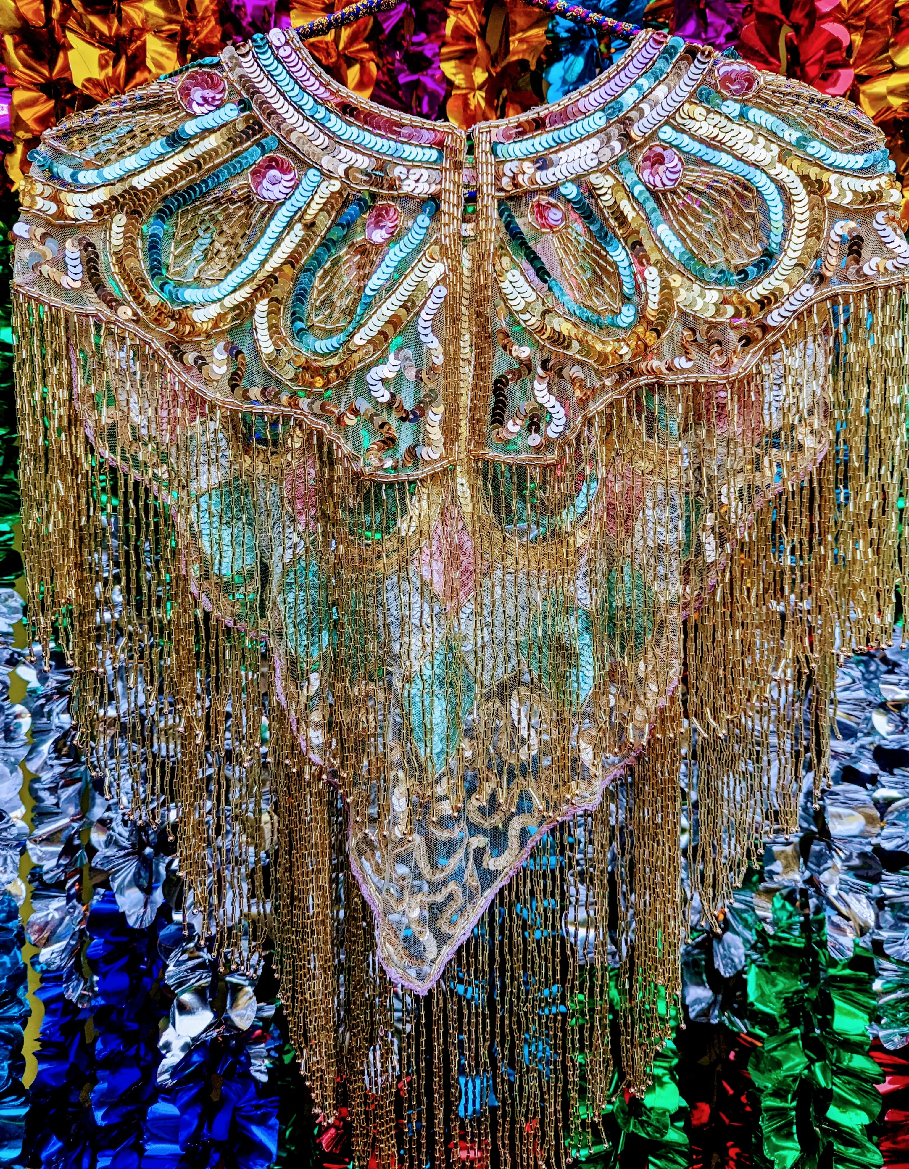 Disco dolly sequin cape
