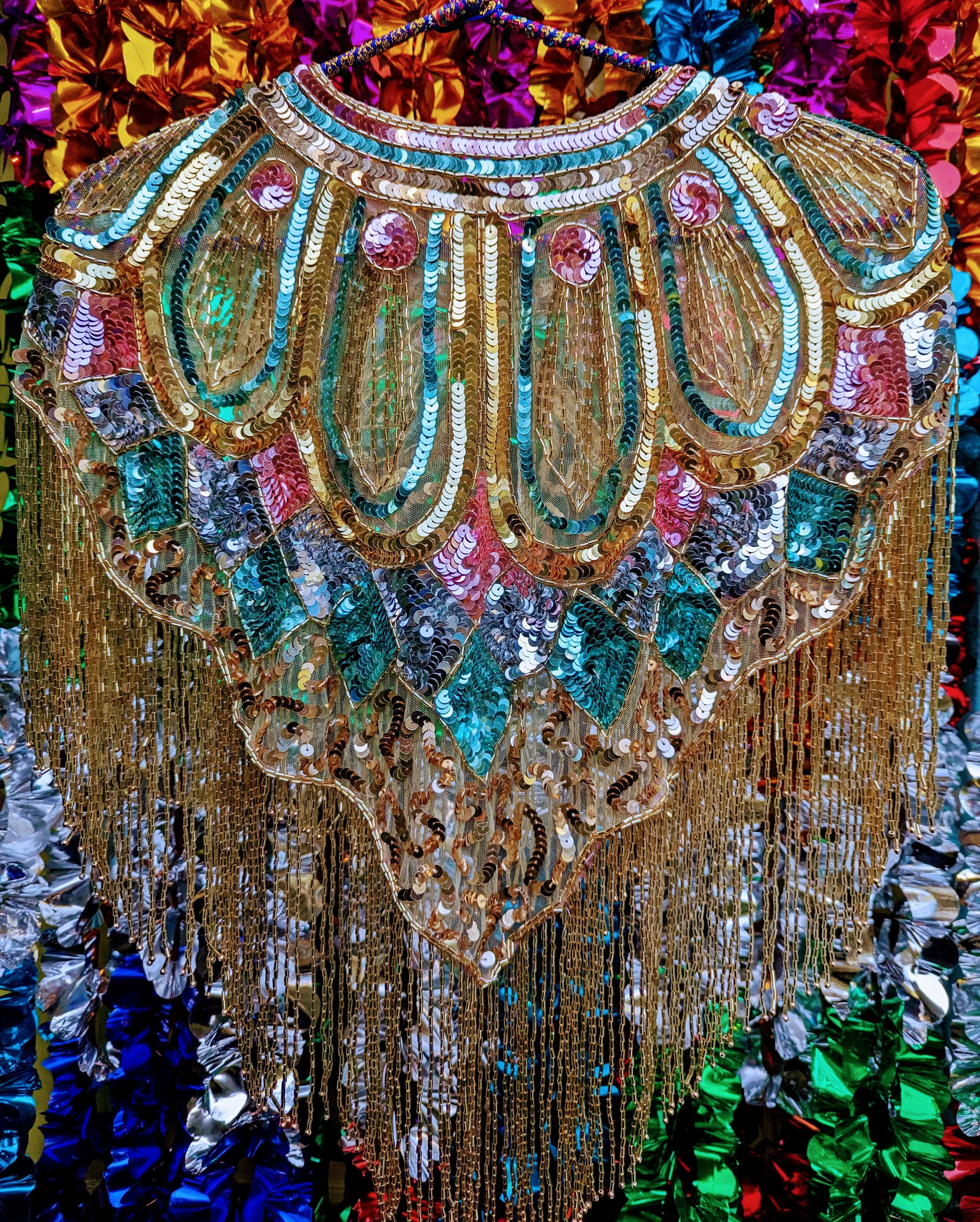 Disco dolly sequin cape