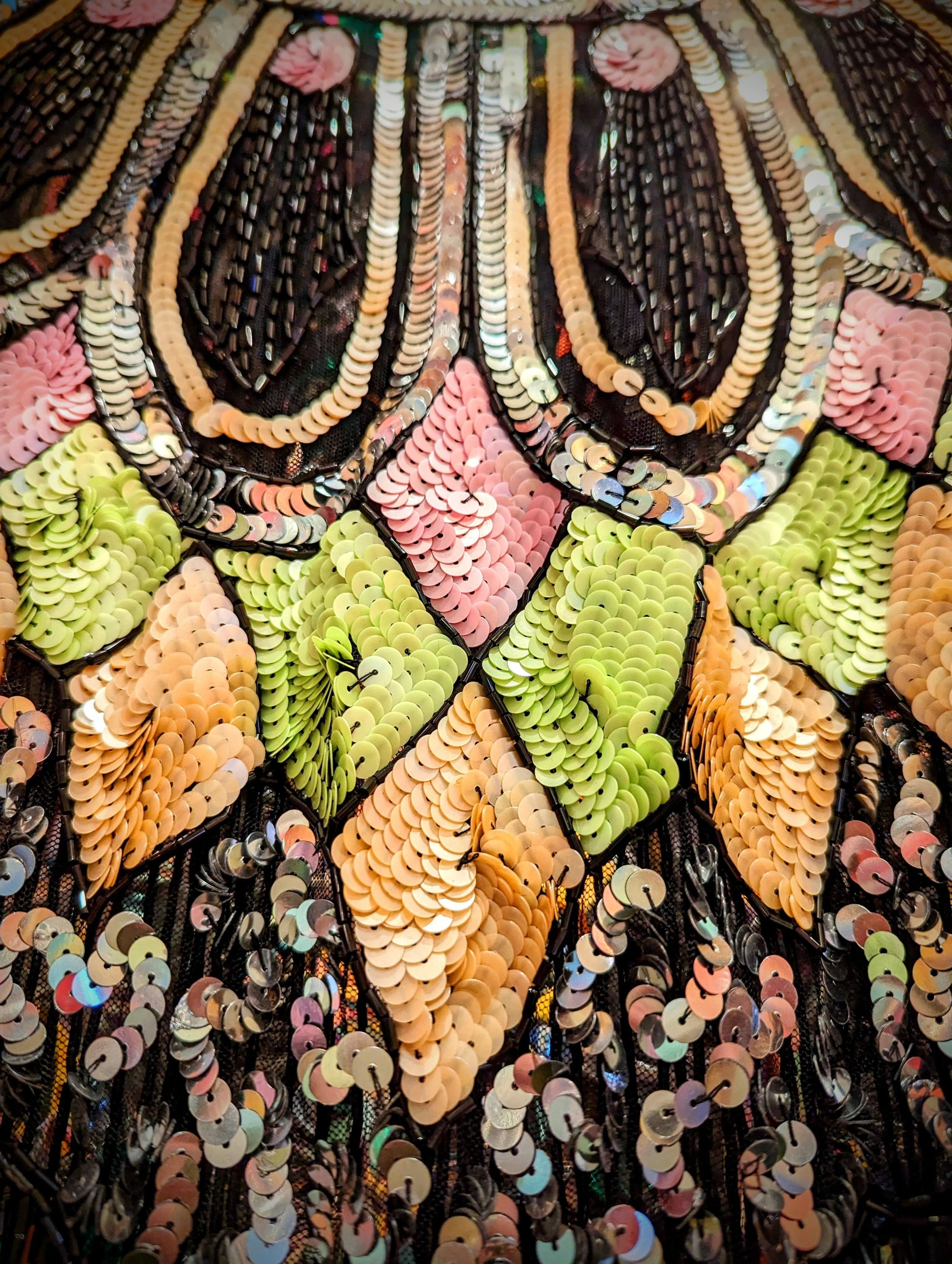 Disco dolly sequin cape