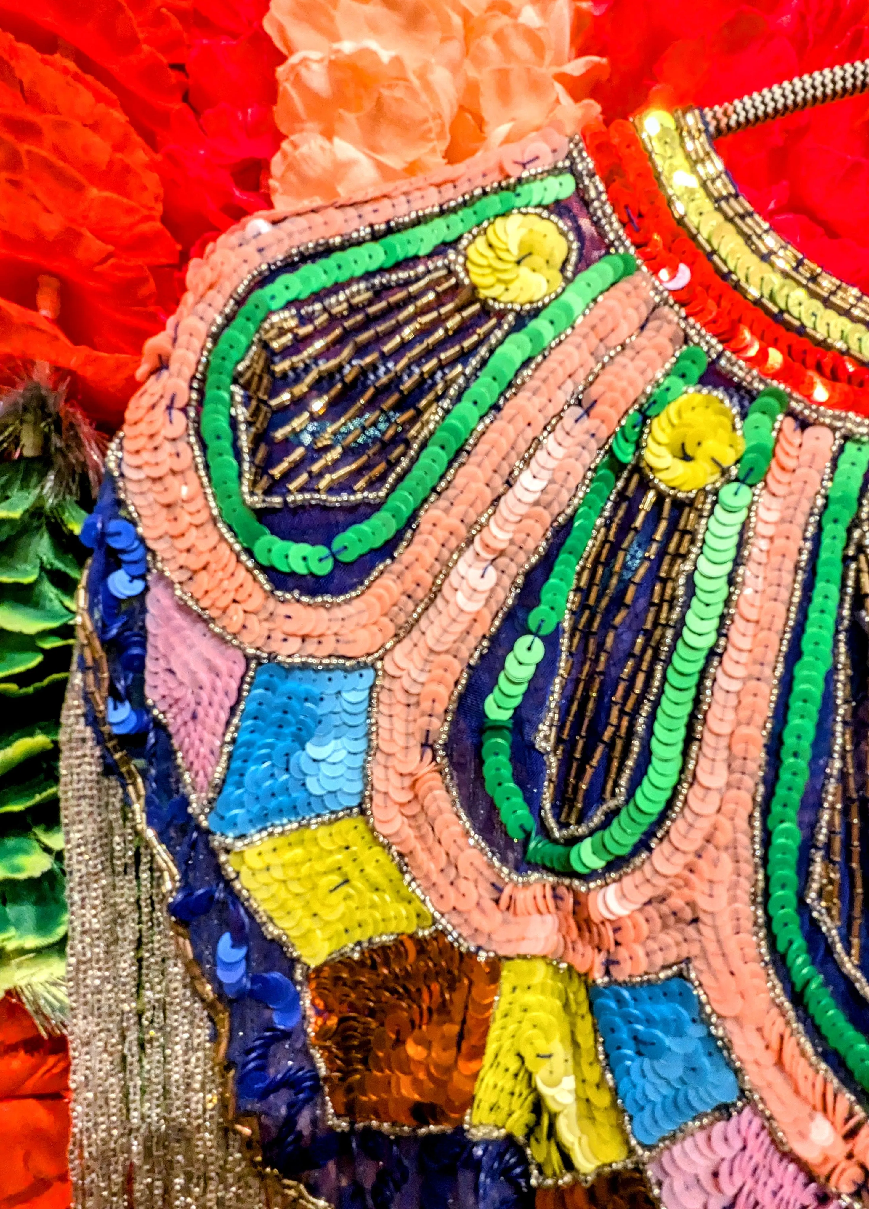 Disco dolly sequin cape