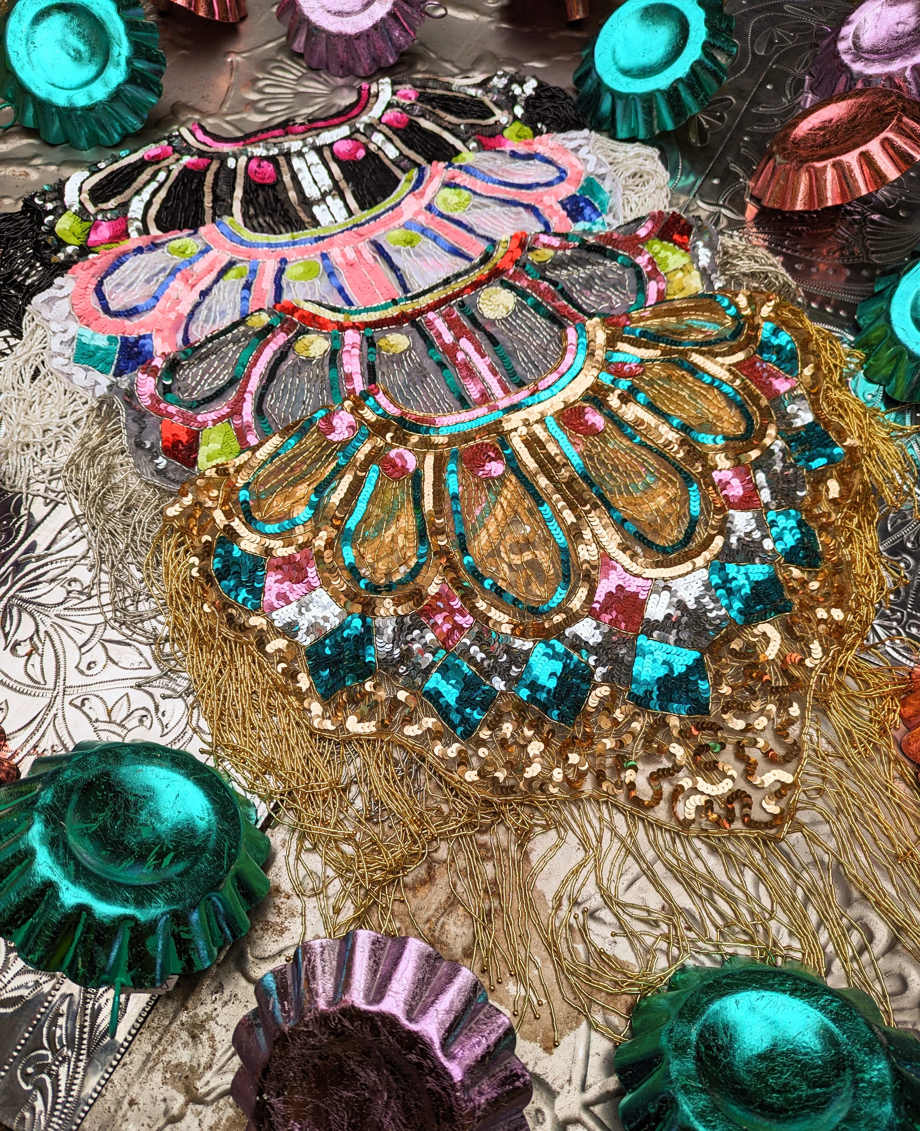 Disco dolly sequin cape