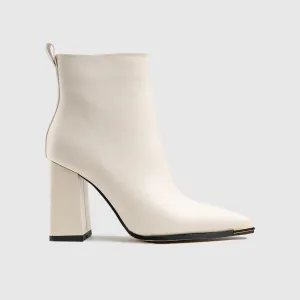 Dress Ankle Boots White Car020