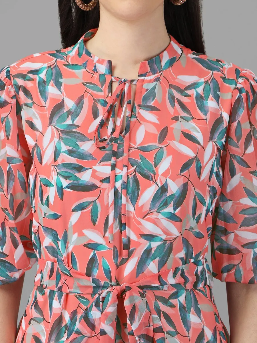 dresses for Women western wear Dark Peach Dress