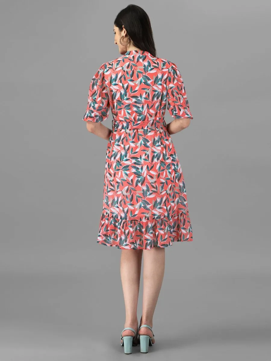 dresses for Women western wear Dark Peach Dress