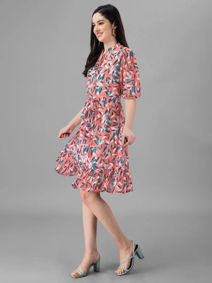 dresses for Women western wear Dark Peach Dress