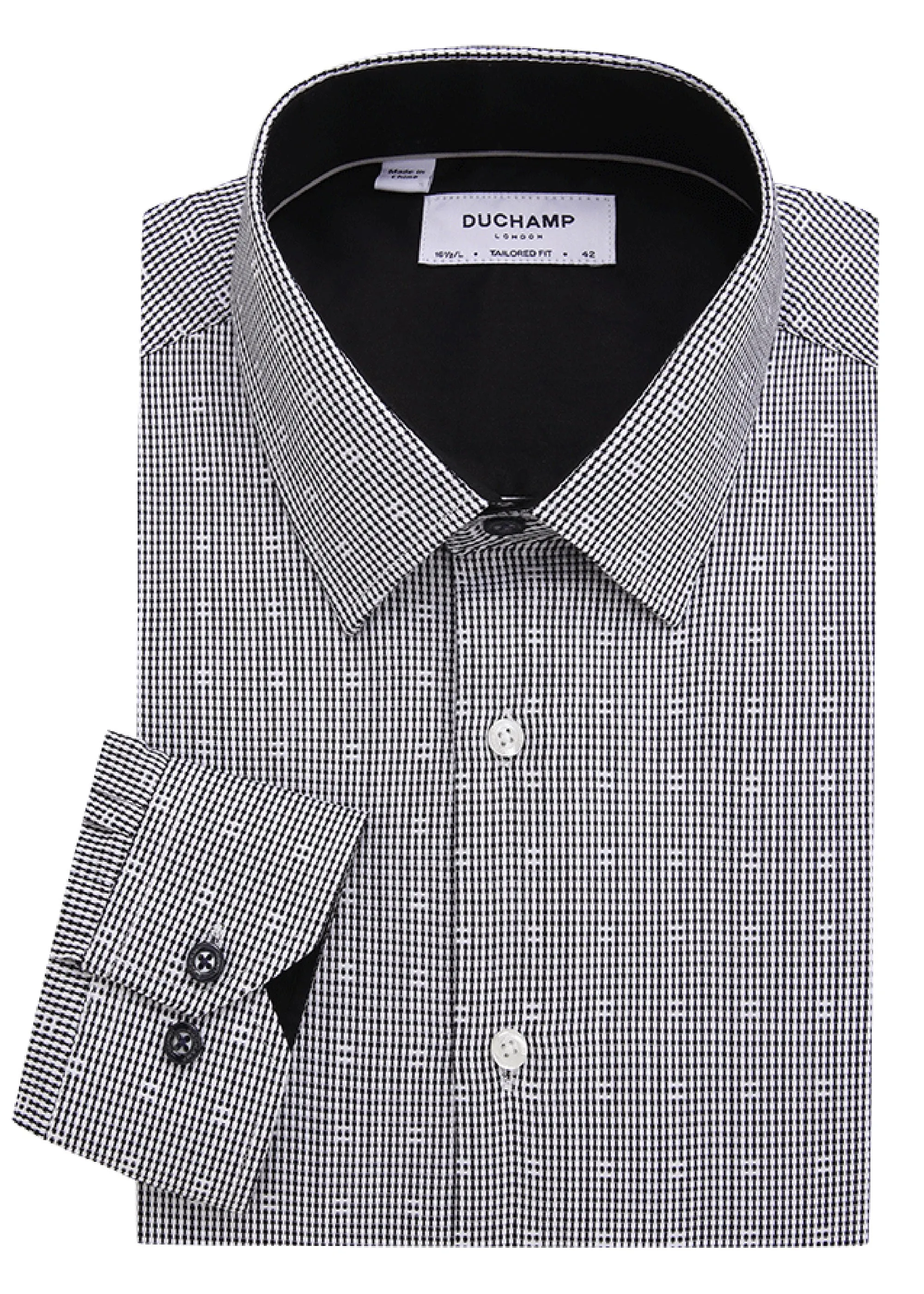 Duchamp London Fancy Check Dress Shirt