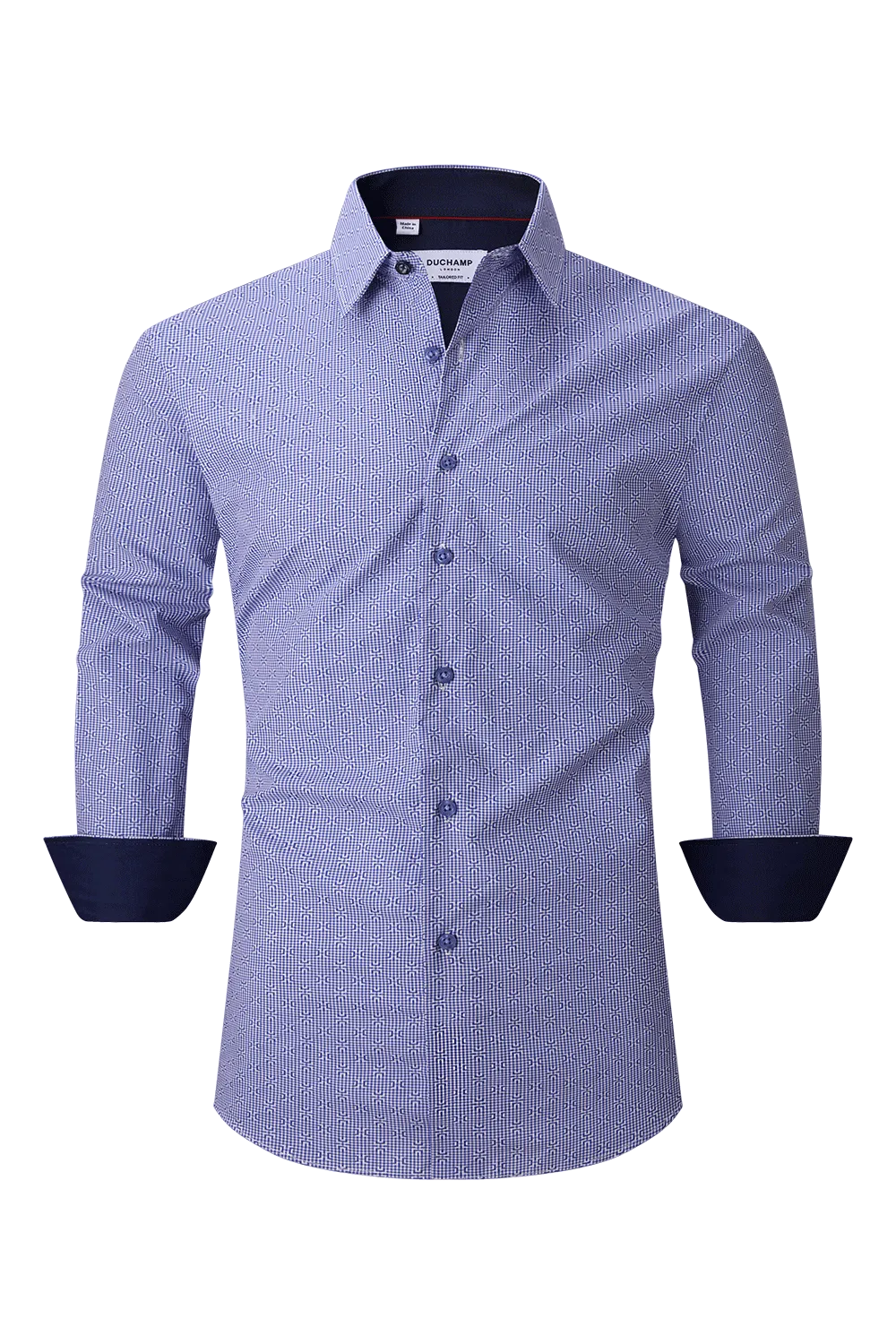 Duchamp London Geometric Dress Shirt