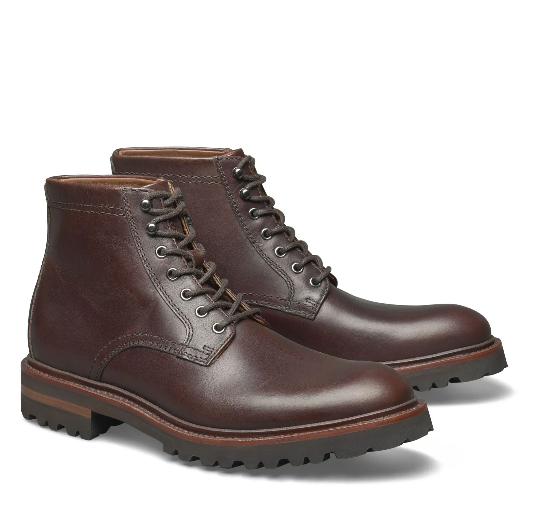 Dudley Lug Plain Toe Boot - Mens Lace Up Boot