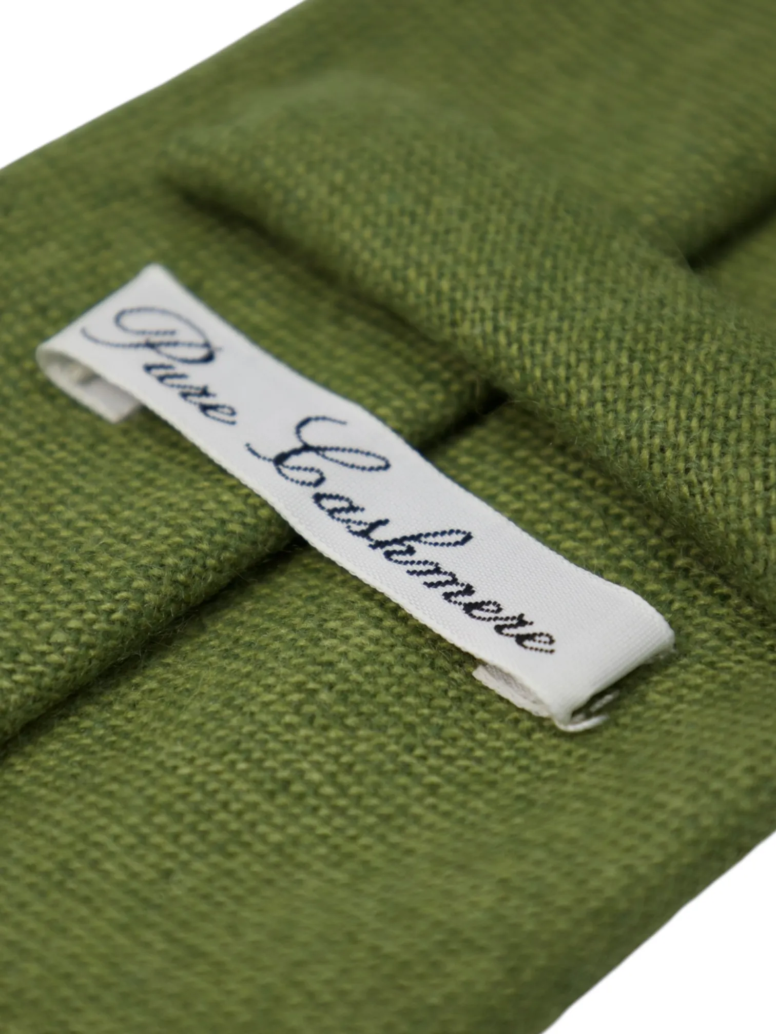 E. Marinella Green Cashmere Tie
