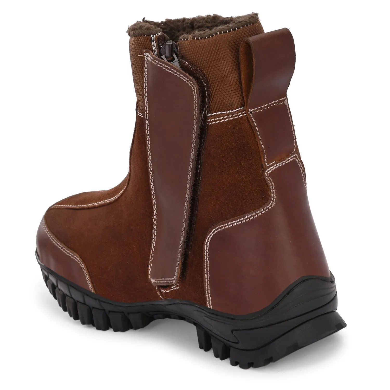 Eego Italy Snug Genuine Leather Winter Snow Boots With Fur