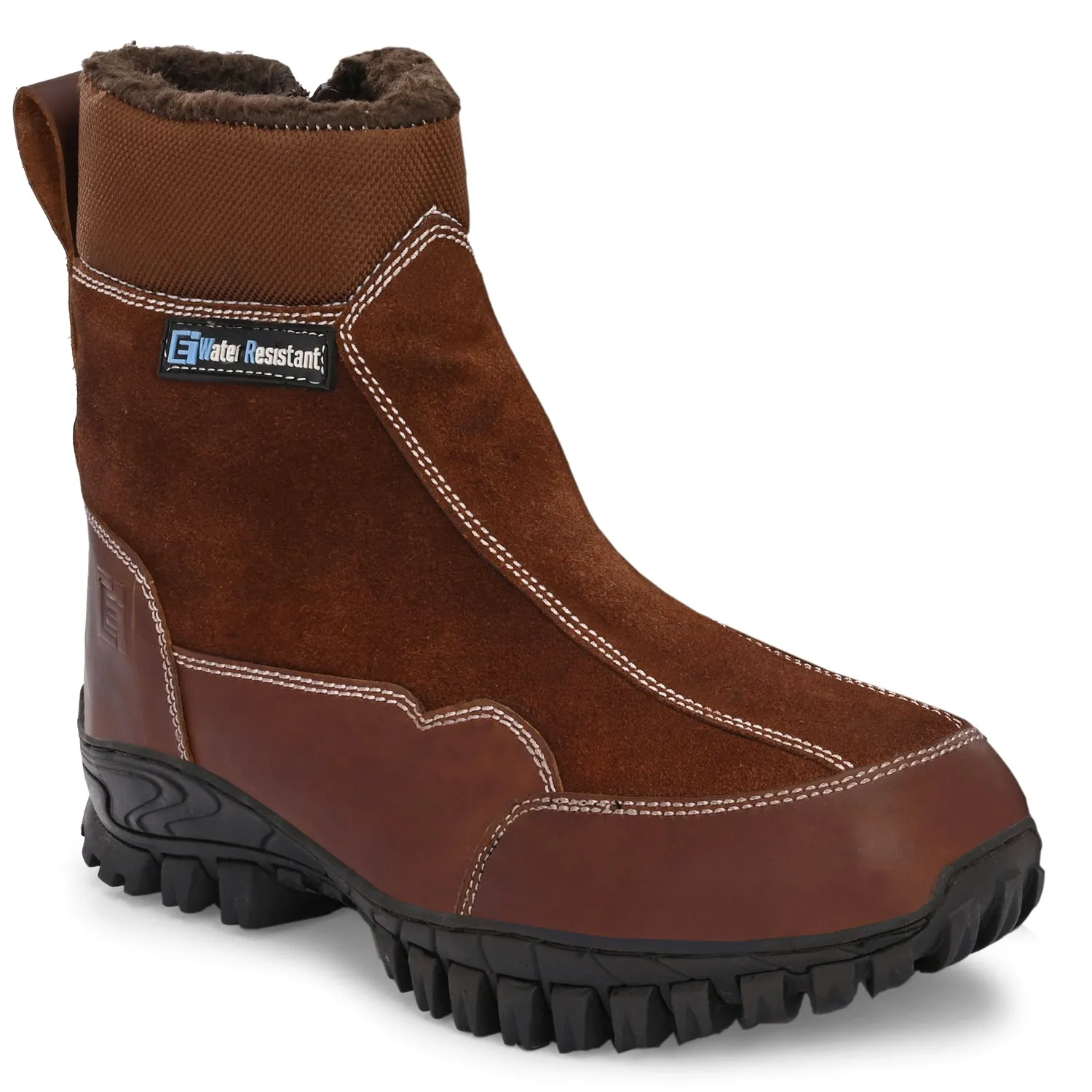 Eego Italy Snug Genuine Leather Winter Snow Boots With Fur