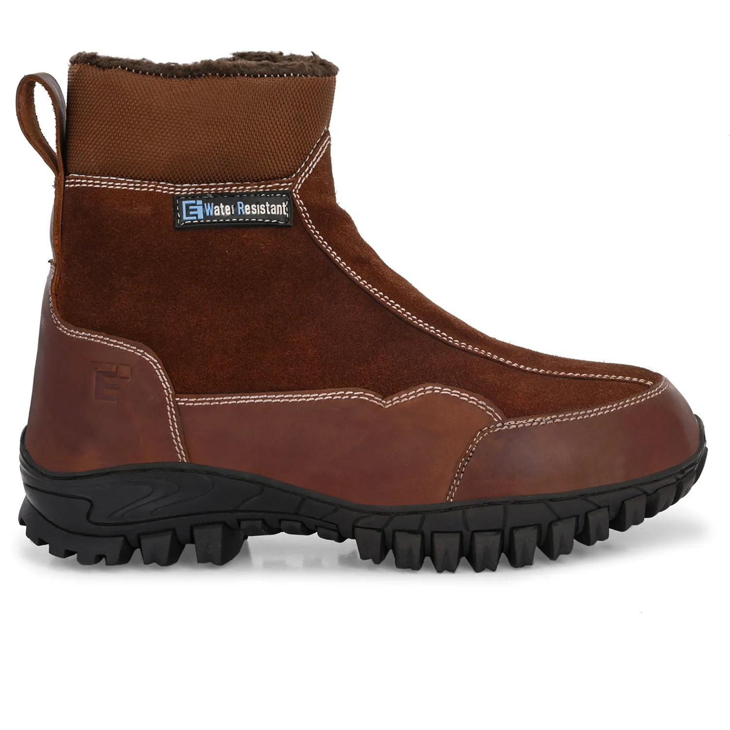 Eego Italy Snug Genuine Leather Winter Snow Boots With Fur