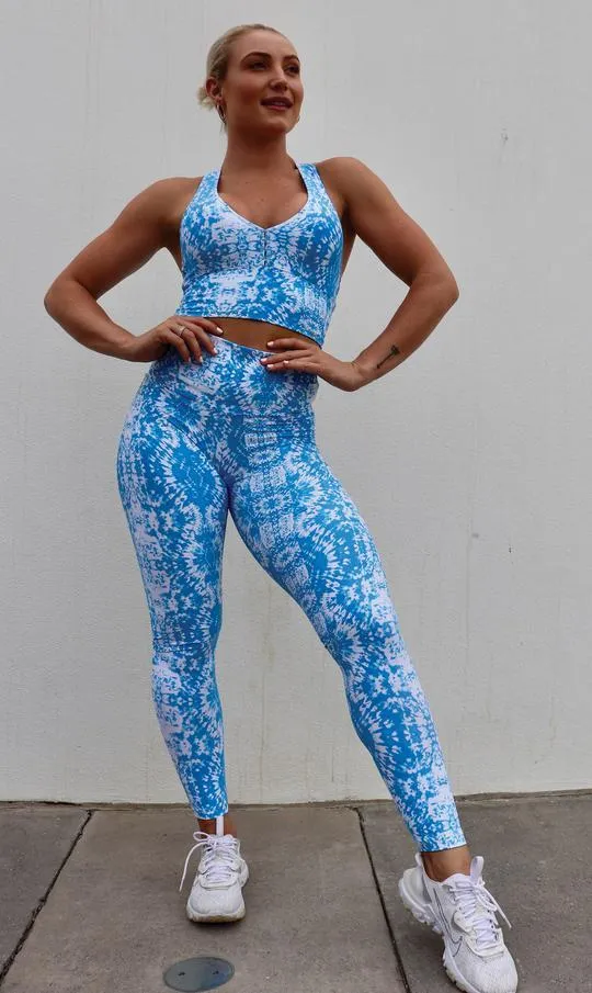 Electric Tie Dye Eco Scrunch Bum Leggings