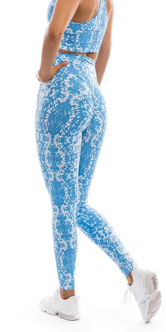 Electric Tie Dye Eco Scrunch Bum Leggings
