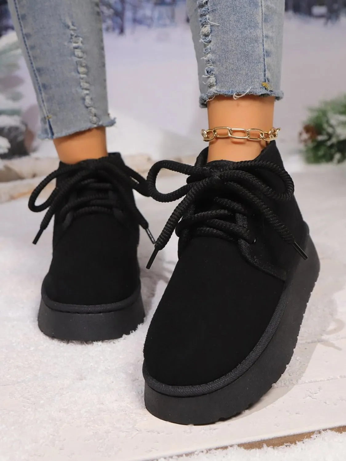 Elevated Suede Platform Boots