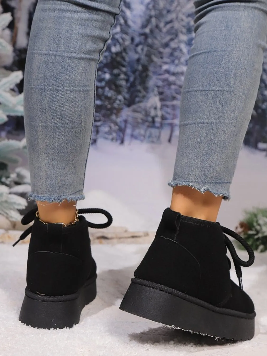 Elevated Suede Platform Boots