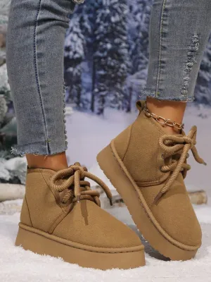 Elevated Suede Platform Boots
