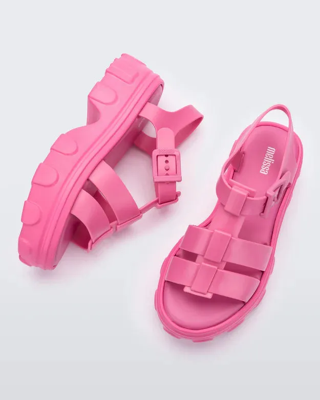 Ella Pink Platform Jelly Sandals