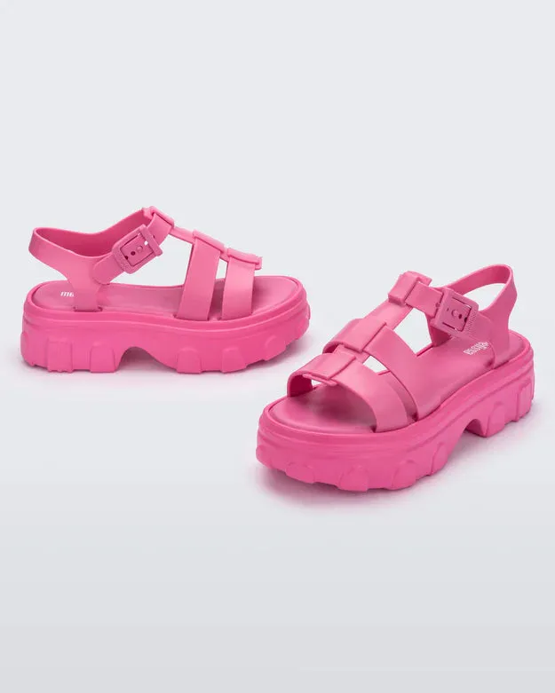 Ella Pink Platform Jelly Sandals