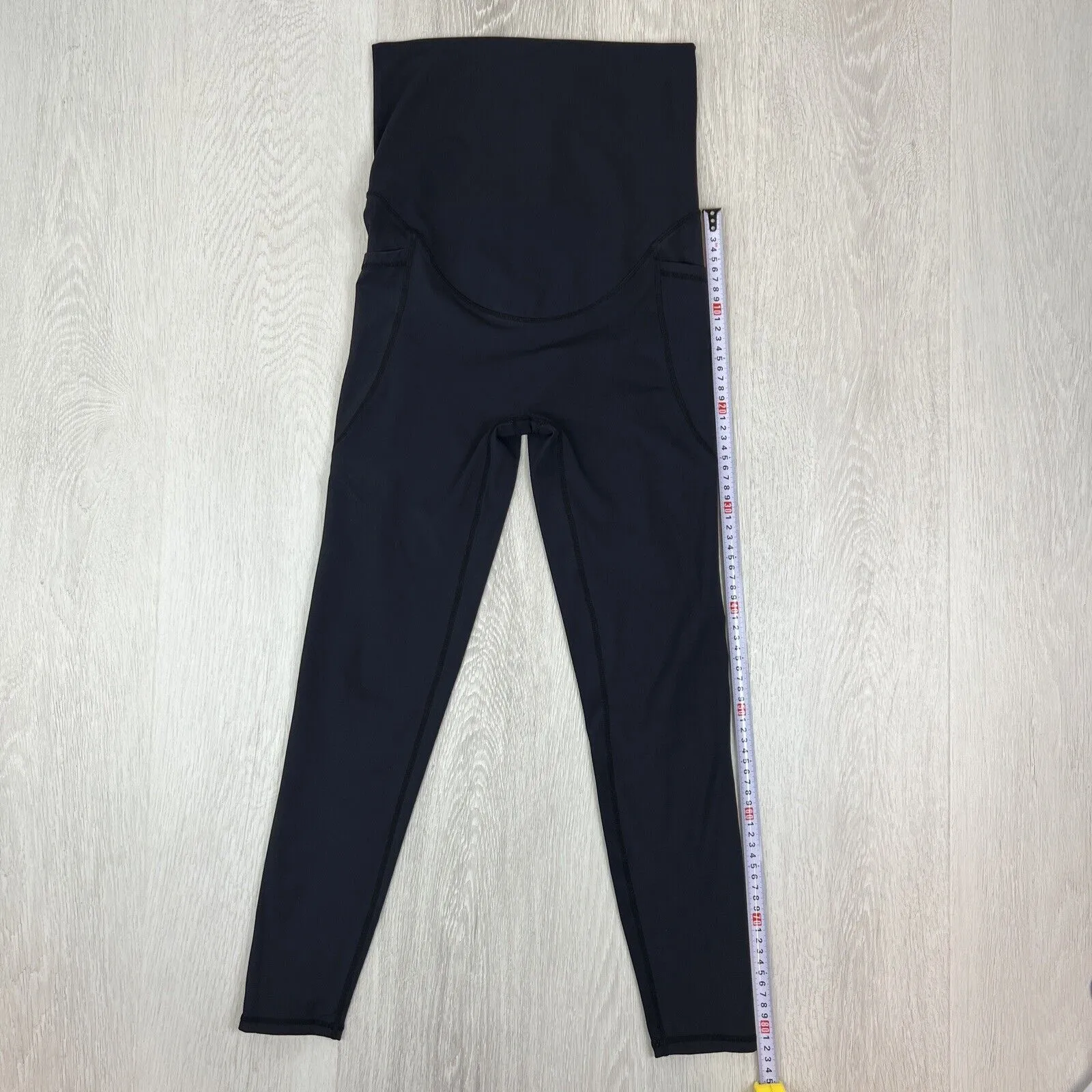 Emamaco Womens Maternity Black Activewear Leggings Size Small