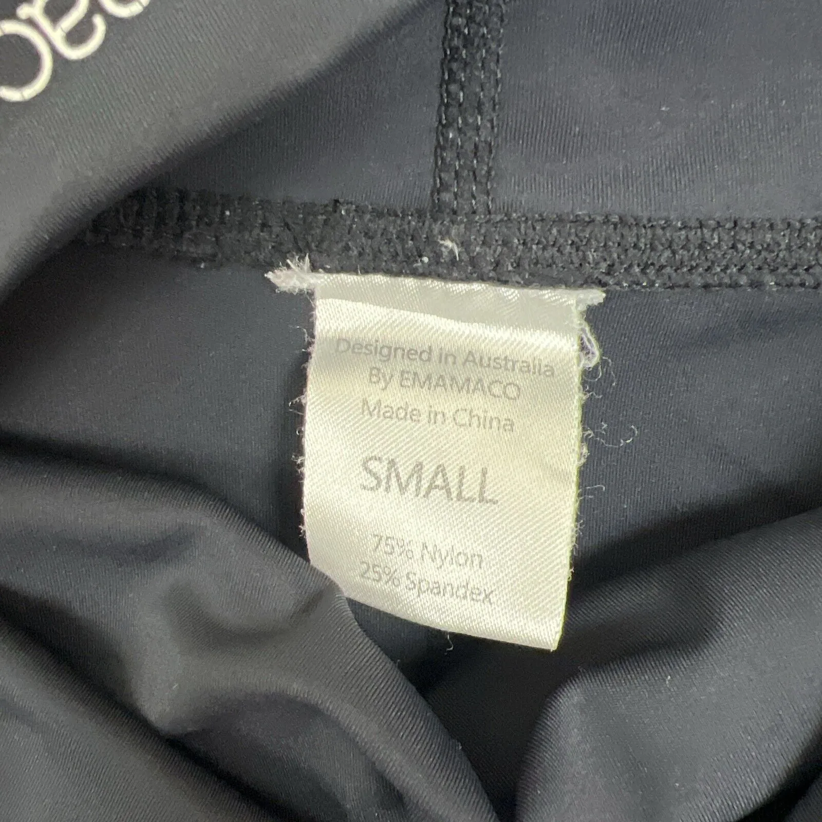Emamaco Womens Maternity Black Activewear Leggings Size Small