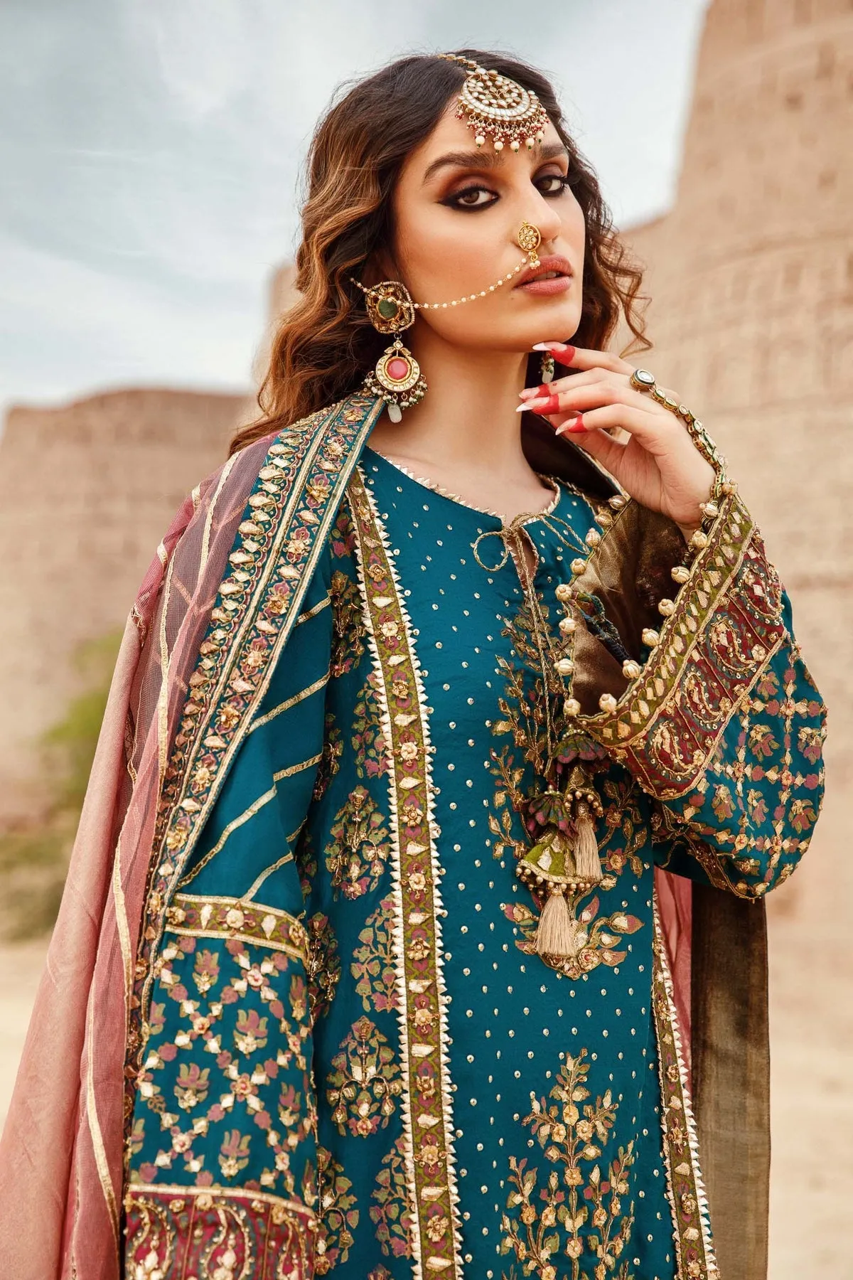 Embroidered Blue Salwar Kameez Pakistani Party Dresses