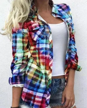 ERINA | Women's Checkered Blouse