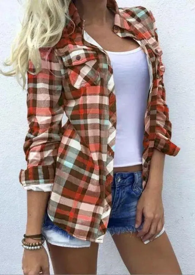 ERINA | Women's Checkered Blouse