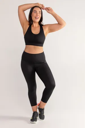 Essential High-Waist Move 7/8 Length Legging - Black