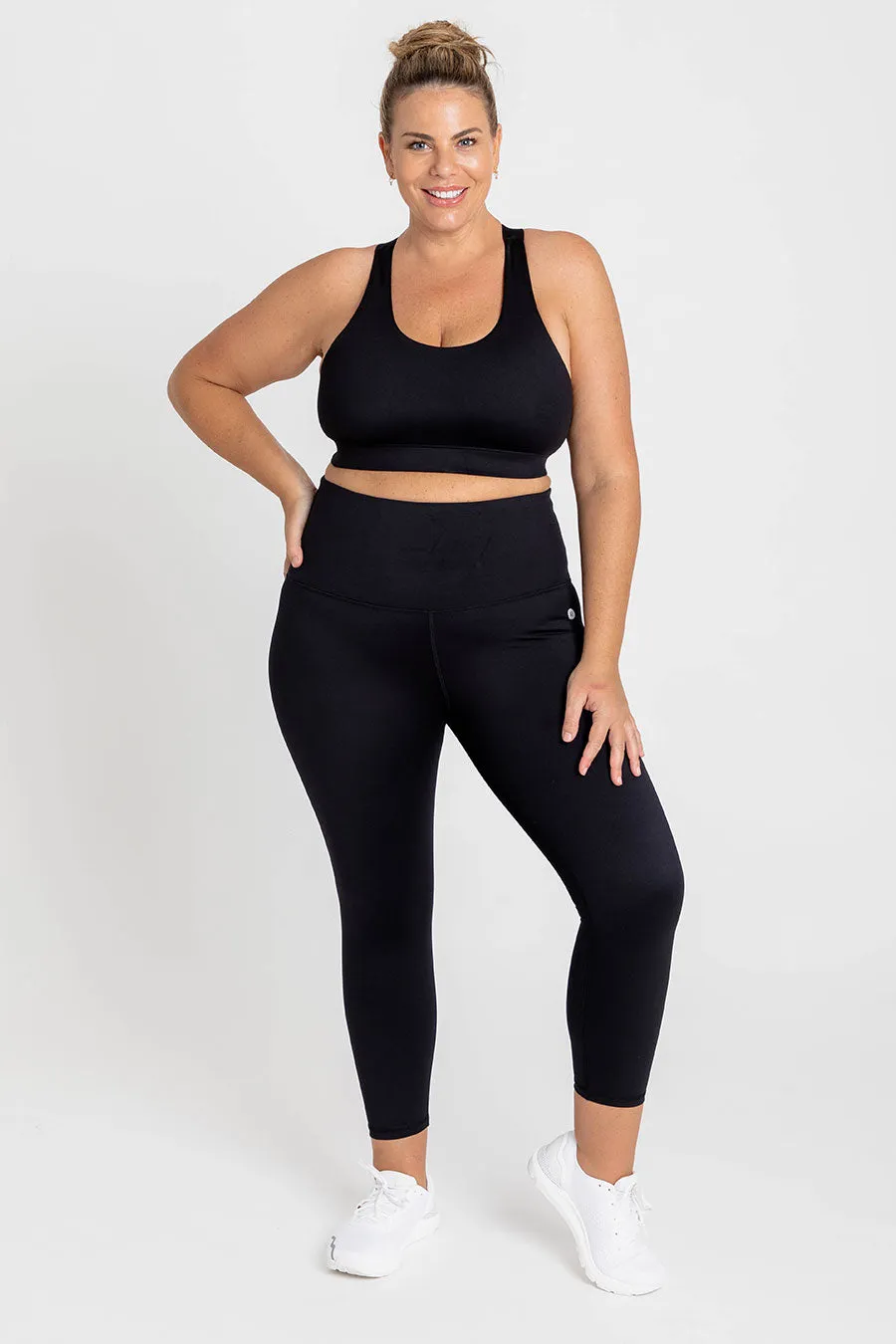 Essential High-Waist Move 7/8 Length Legging - Black