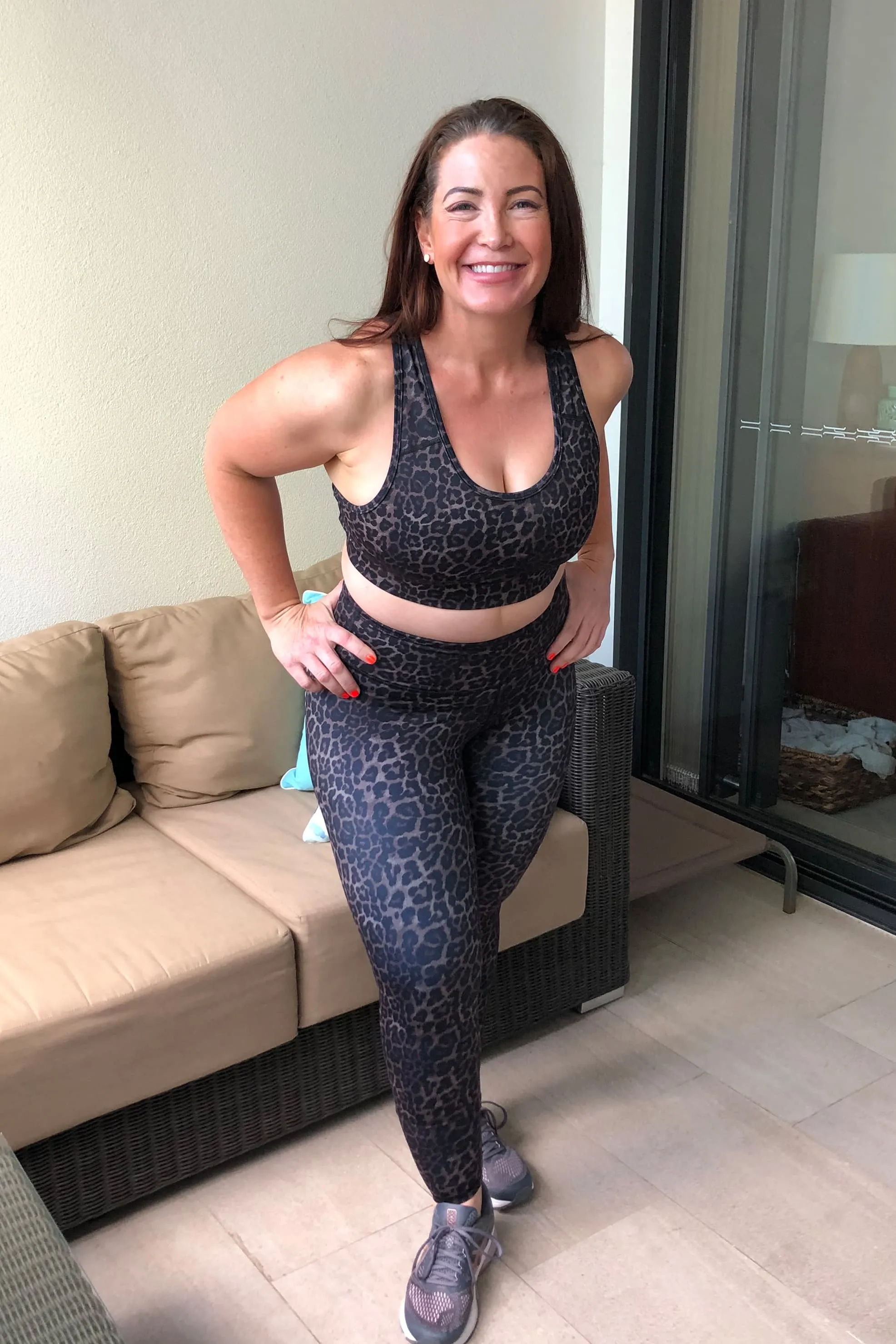 Essential High-Waist Move Full Length Legging - Bronze Leopard