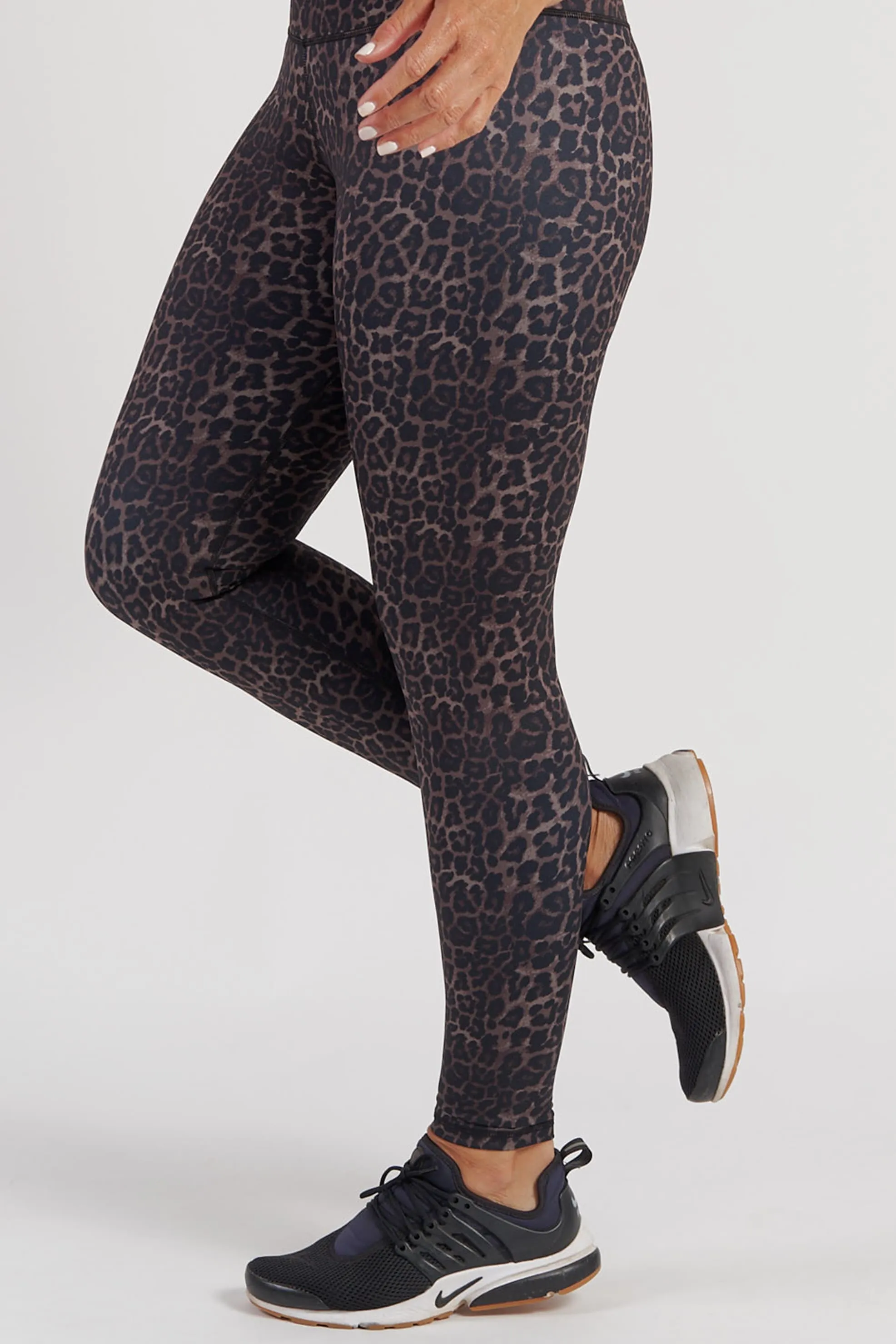 Essential High-Waist Move Full Length Legging - Bronze Leopard