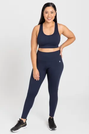 Essential High-Waist Move Full Length Legging - Navy
