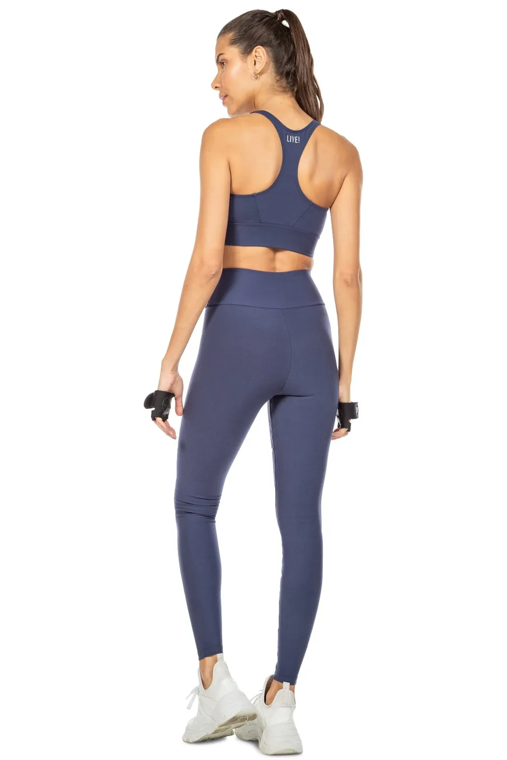 Essential Racer Top | Activewear | Navy