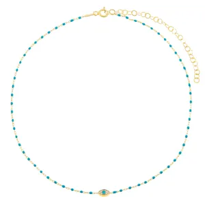 Evil Eye Enamel Anklet
