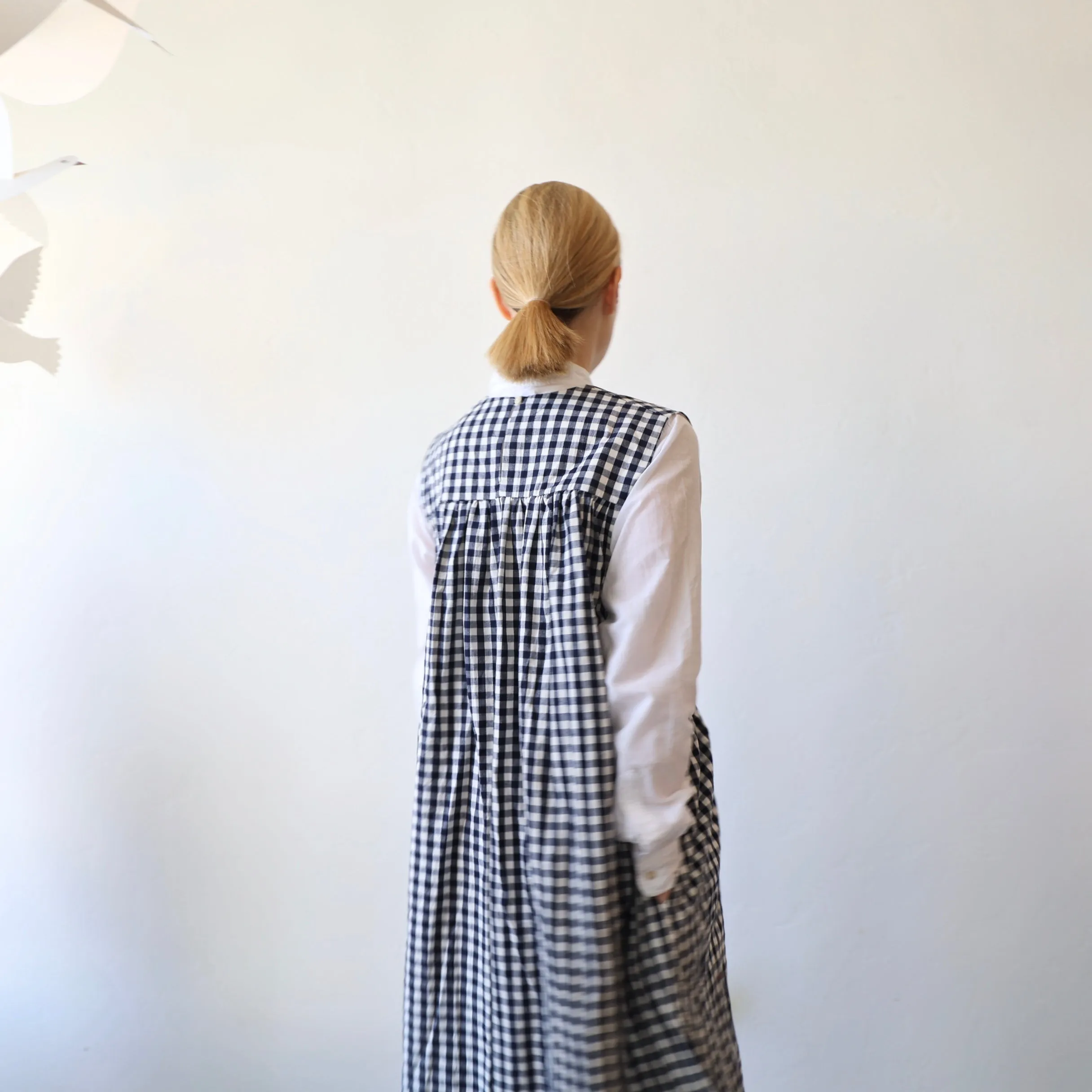 Fabiana Pigna Lamin Dress - Navy Gingham