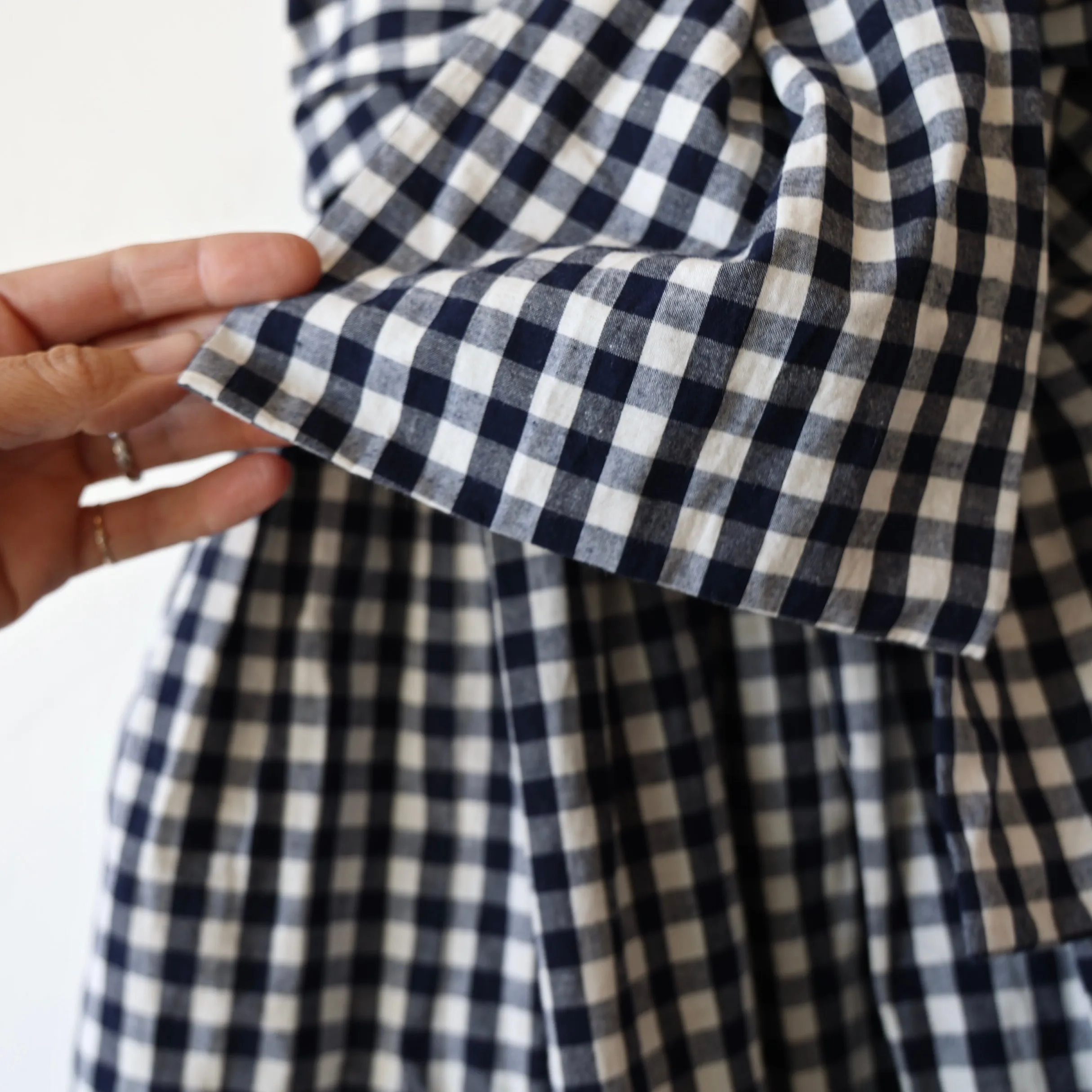 Fabiana Pigna Lamin Dress - Navy Gingham