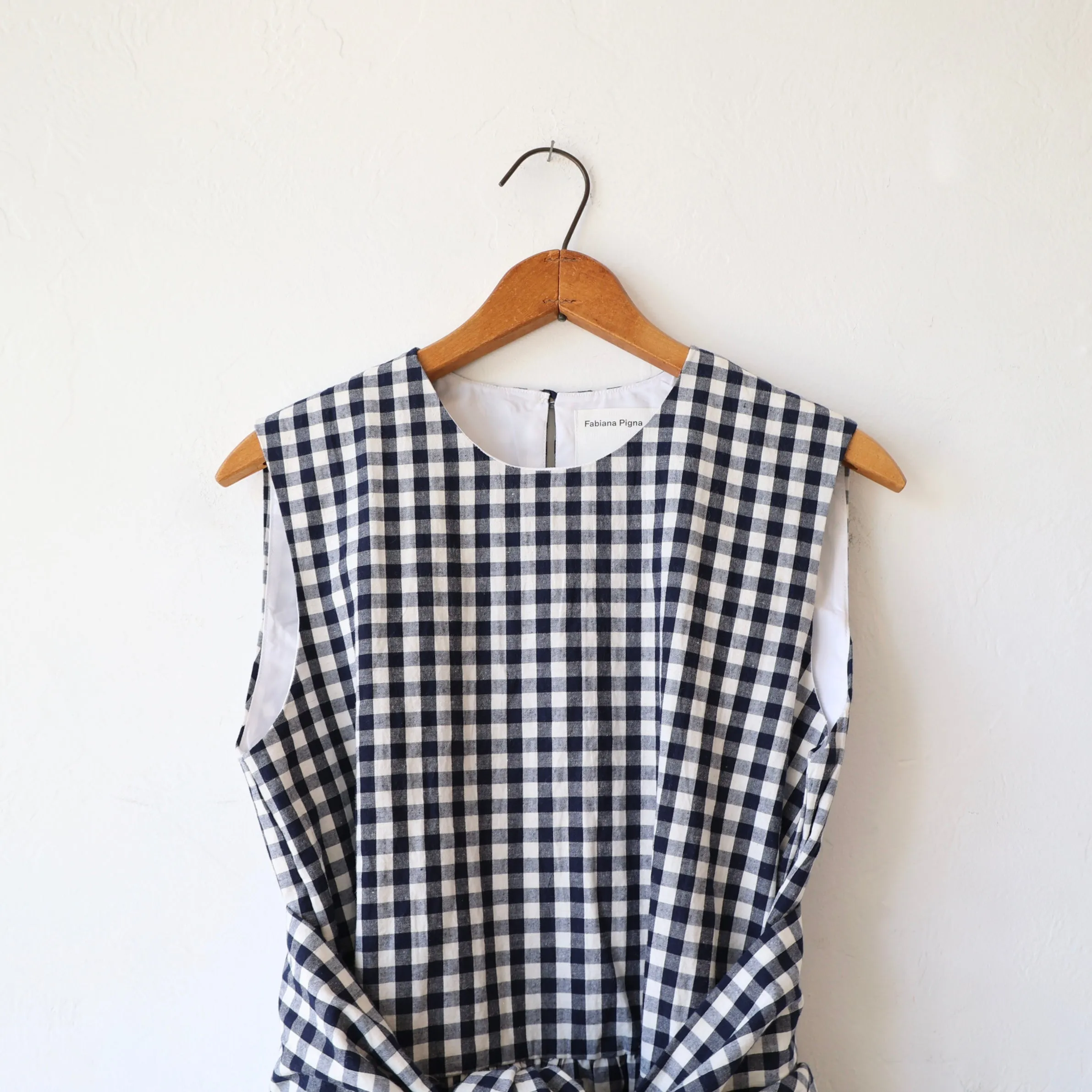 Fabiana Pigna Lamin Dress - Navy Gingham