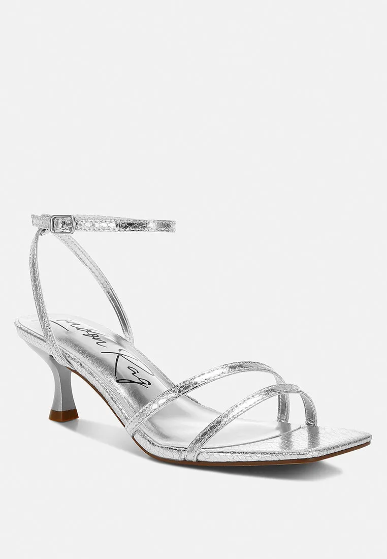 Faux Leather Strappy Sandals By RAG