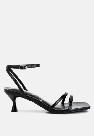 Faux Leather Strappy Sandals By RAG