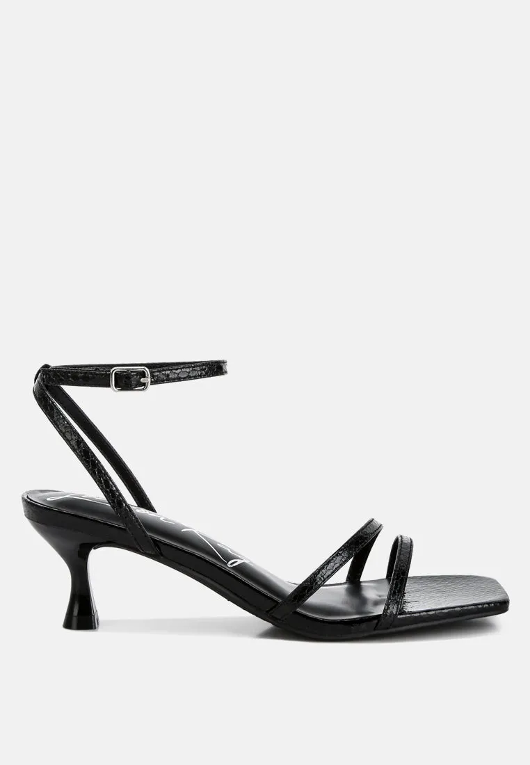 Faux Leather Strappy Sandals By RAG