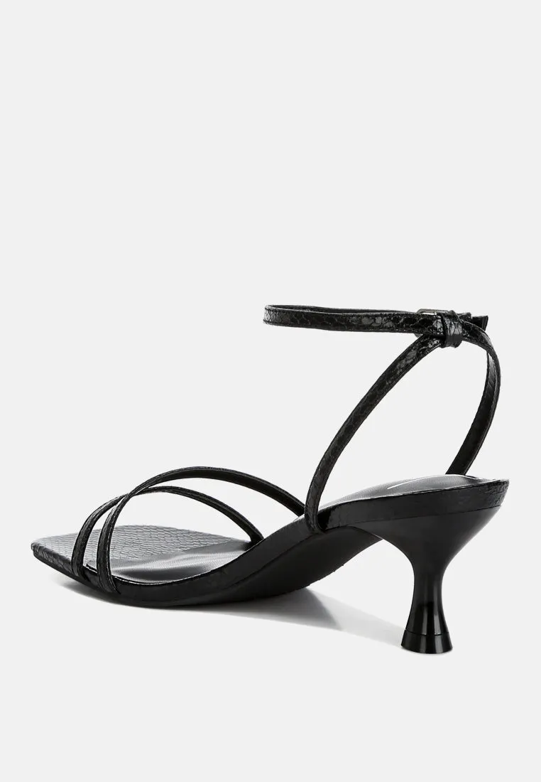 Faux Leather Strappy Sandals By RAG
