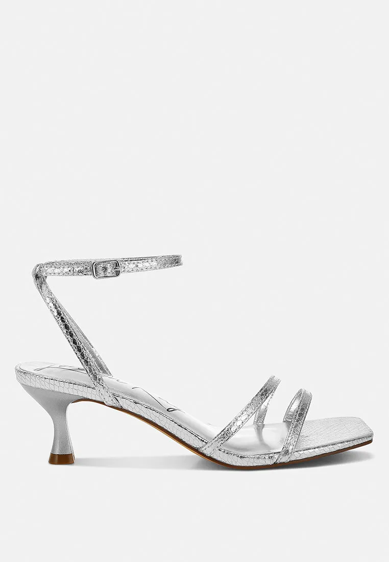 Faux Leather Strappy Sandals By RAG
