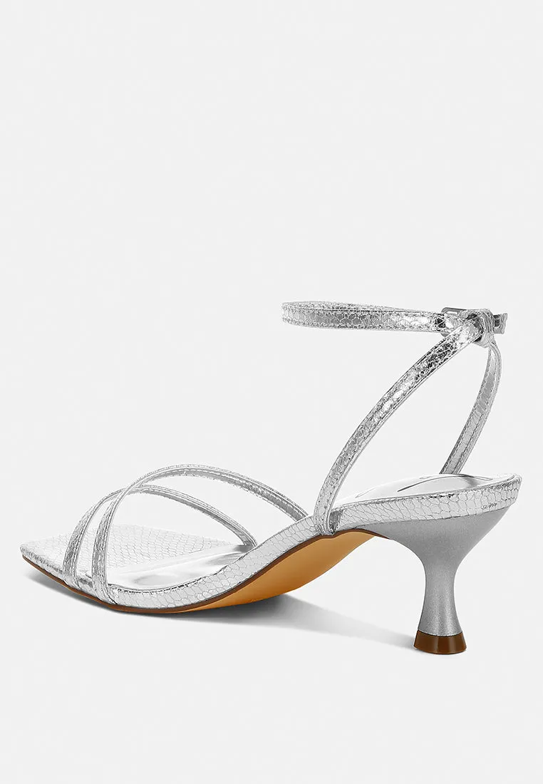 Faux Leather Strappy Sandals By RAG