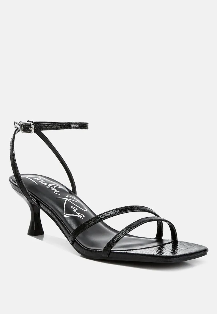 Faux Leather Strappy Sandals By RAG