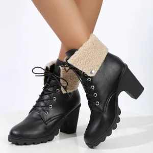 Feeded winter boots for women